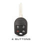 Ford Housse de clé 4 boutons - Remote Start