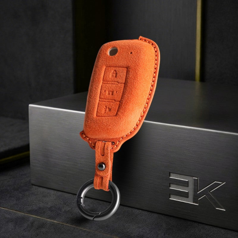 Nissan Key Fob Cover — Official Alcántara® | Versa, Almera, Micra & More