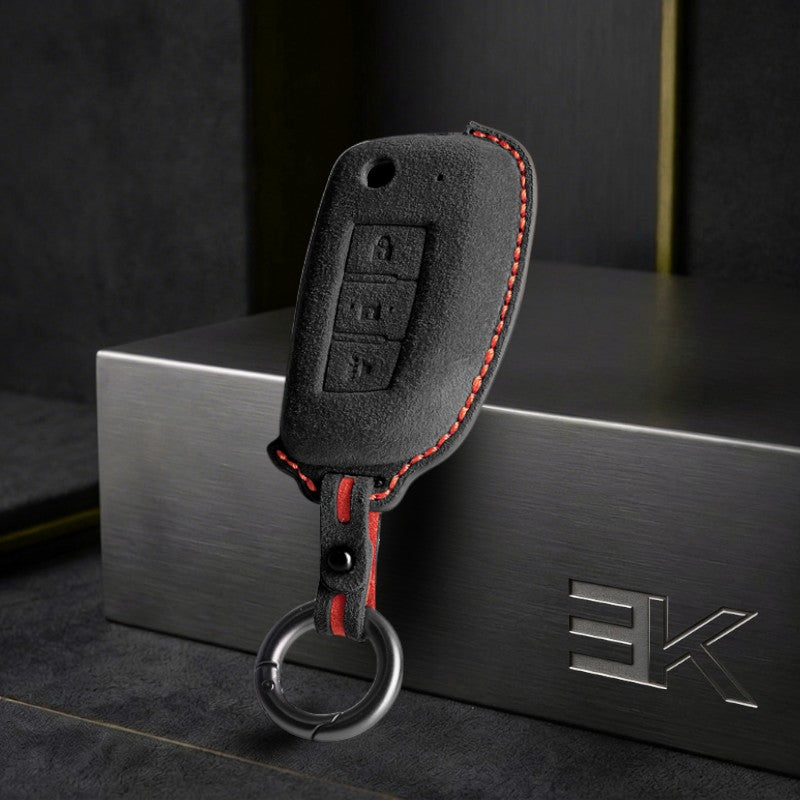 Nissan Key Fob Cover — Official Alcántara® | Versa, Almera, Micra & More