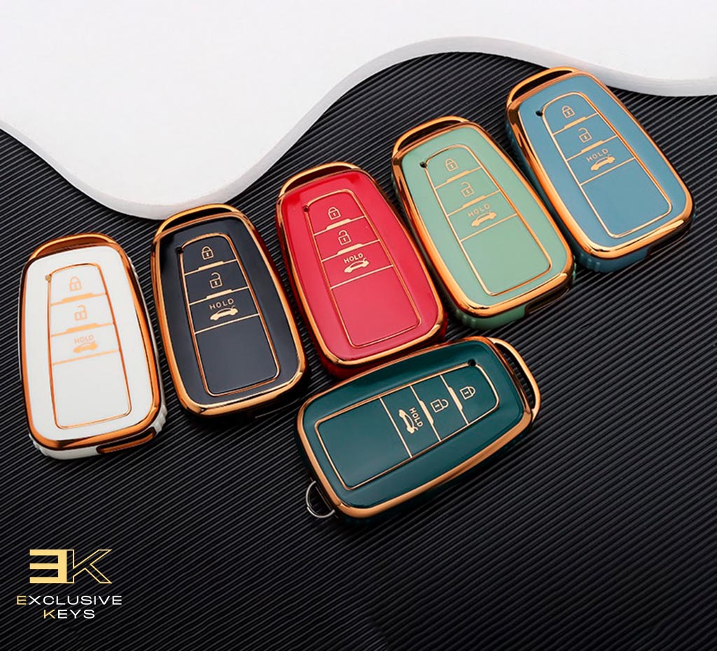 Etui do Toyota Corolla, Prius, Camry, CHR, C-HR, RAV4, Altis, Land Cruiser y Prado (3 Buttons)