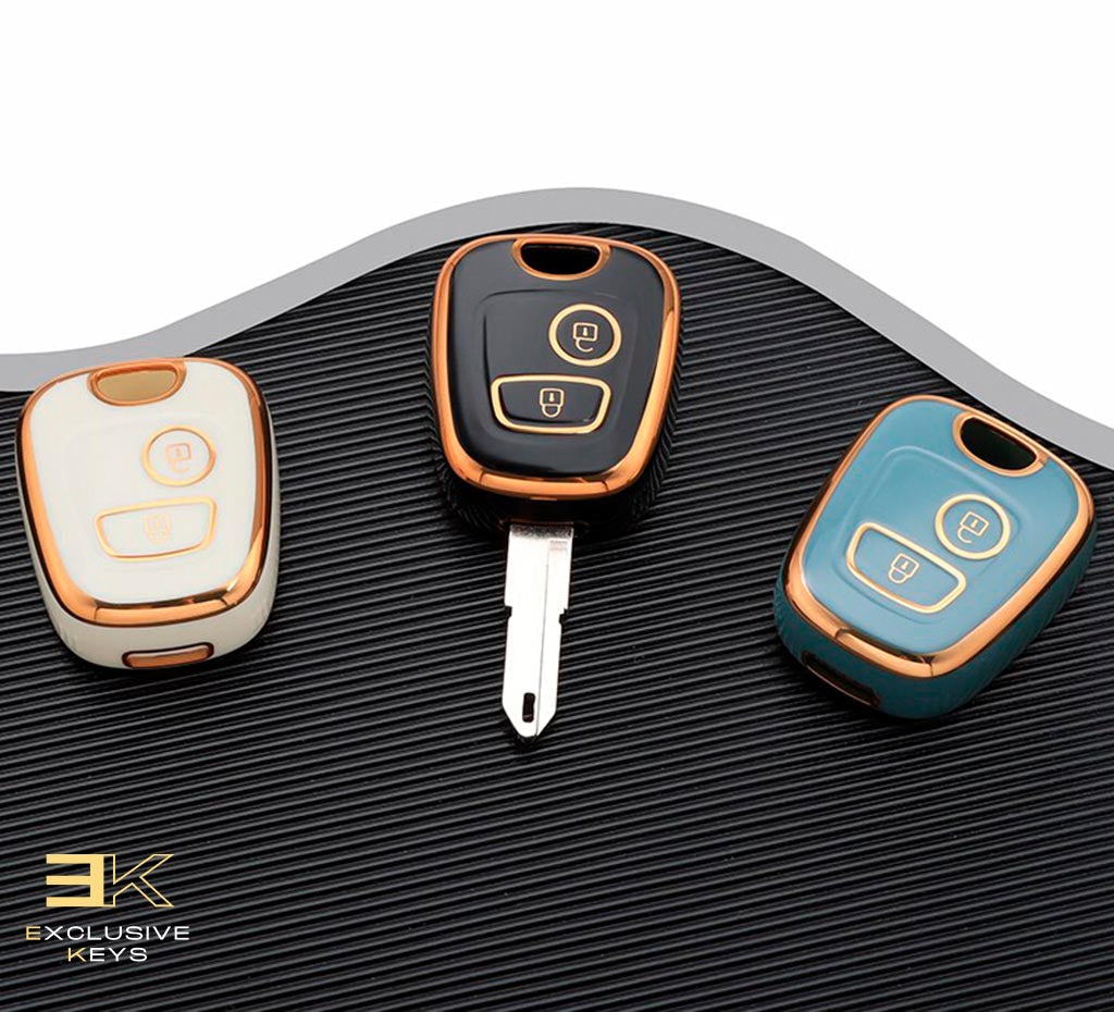 Étui pour Peugeot 106, 107, 206, 207, 306, 307, 406, 407 (2 buttons)