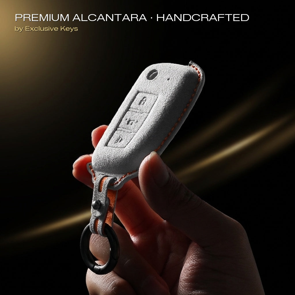 Nissan Key Fob Cover — Official Alcántara® | Versa, Almera, Micra & More