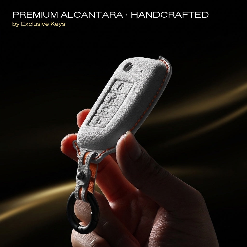 Nissan Key Fob Cover — Official Alcántara® | Pulsar, Primera, Cedric & More