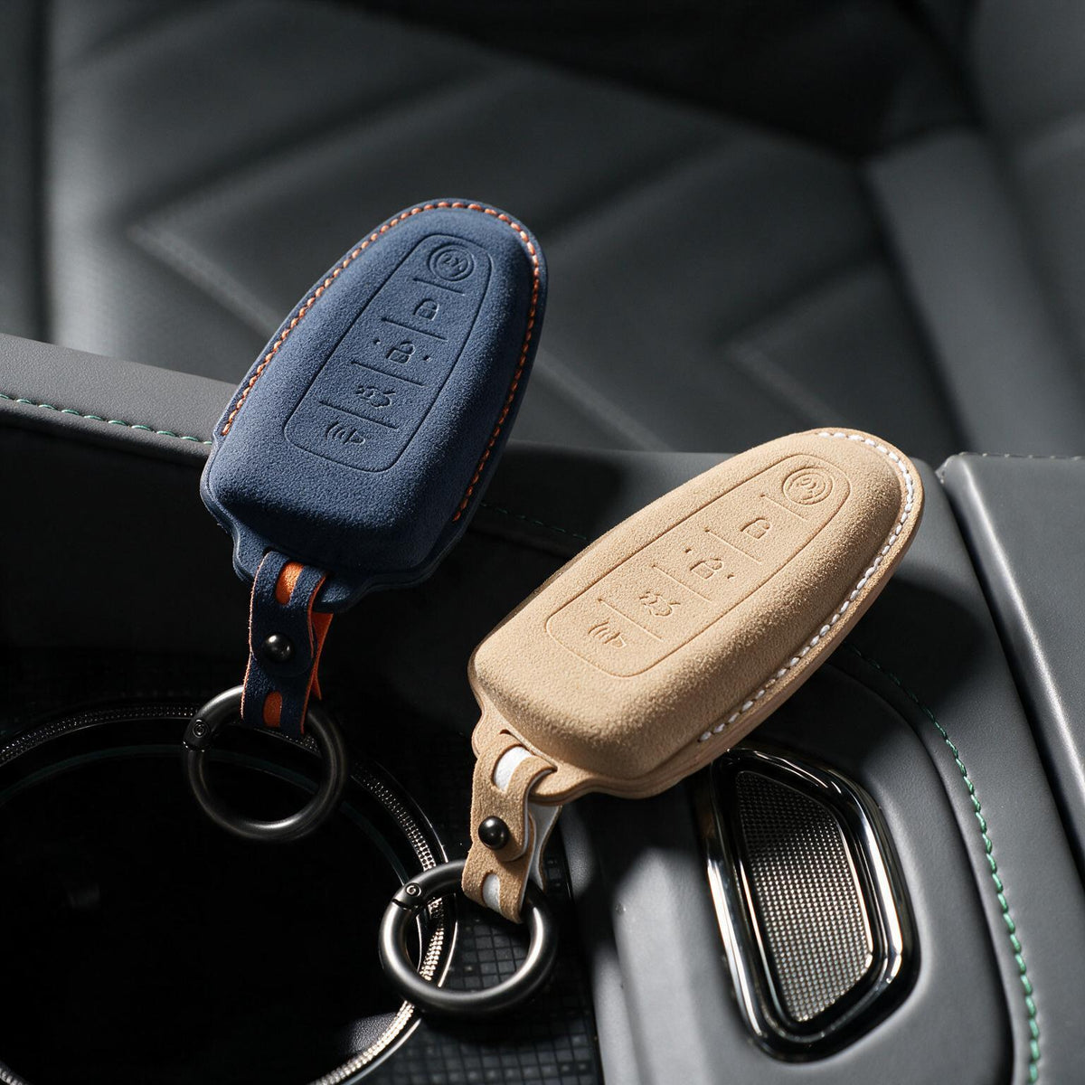 Étui Ford — Alcántara® Officiel | F-150, Explorer, Bronco & More (5 Buttons Slim)