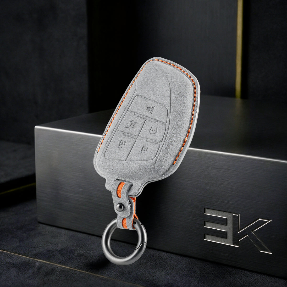 GMC · Chevrolet Key Fob Cover — Official Alcántara® | Sierra, Tahoe, Yukon & More (5 Buttons)