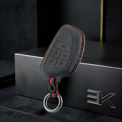 GMC · Chevrolet Key Fob Cover — Official Alcántara® | Sierra, Tahoe, Yukon & More (5 Buttons)