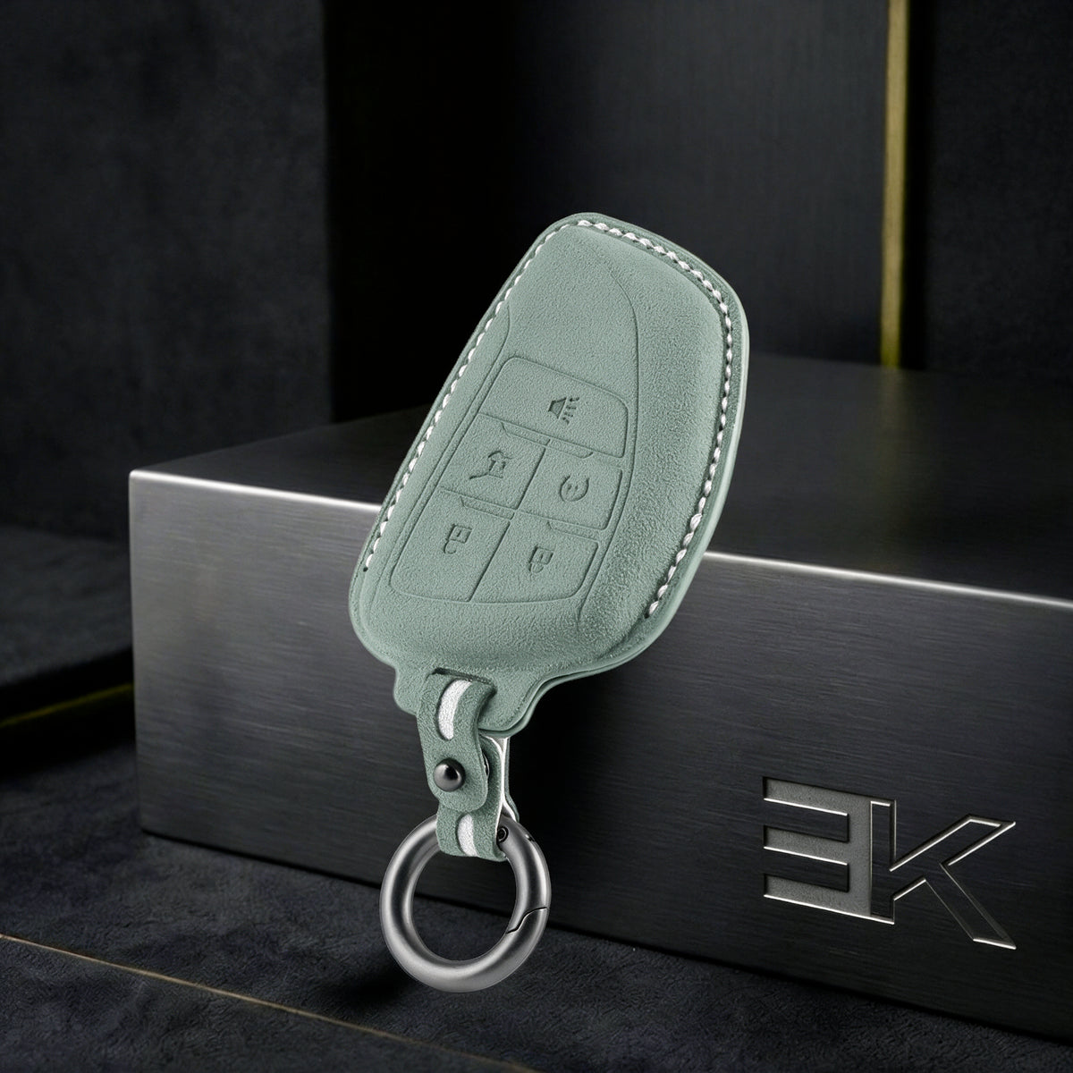 GMC · Chevrolet Key Fob Cover — Official Alcántara® | Sierra, Tahoe, Yukon & More (5 Buttons)