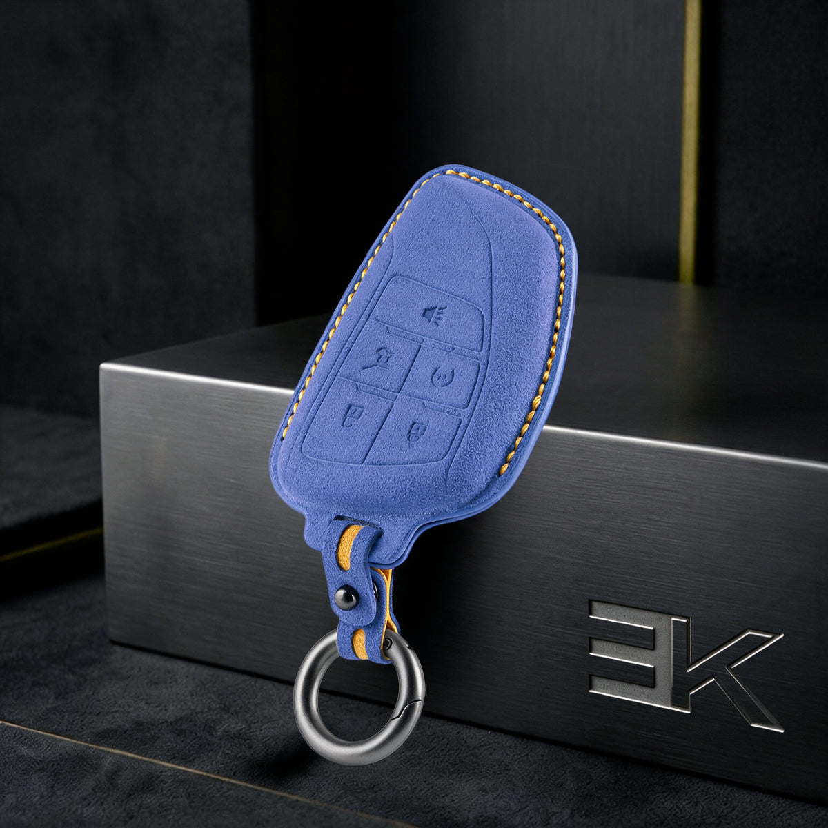 GMC · Chevrolet Key Fob Cover — Official Alcántara® | Sierra, Tahoe, Yukon & More (5 Buttons)