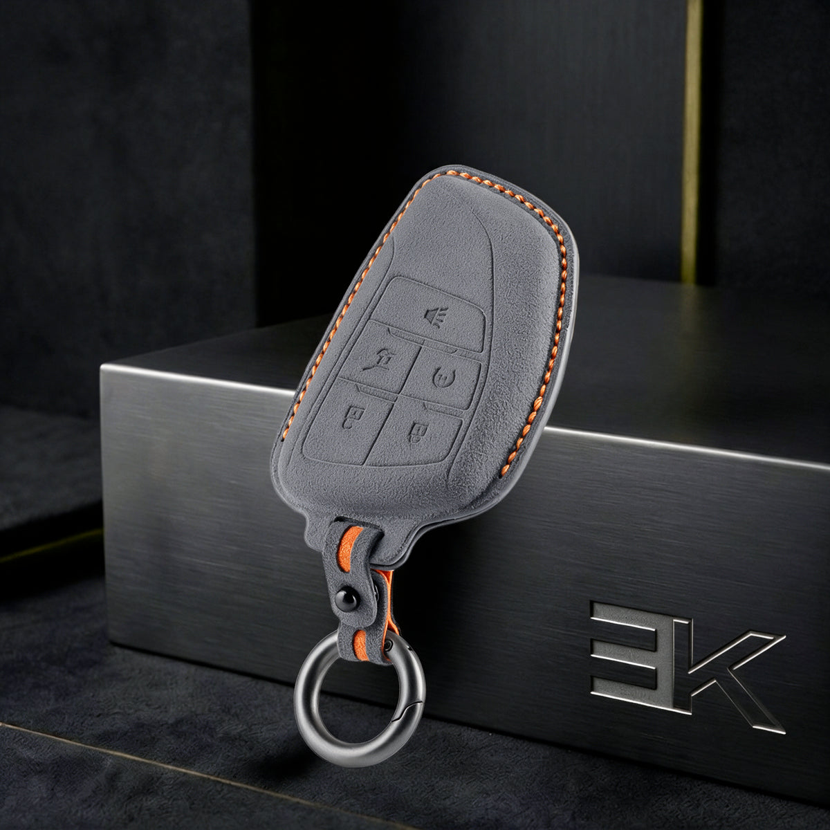GMC · Chevrolet Key Fob Cover — Official Alcántara® | Sierra, Tahoe, Yukon & More (5 Buttons)
