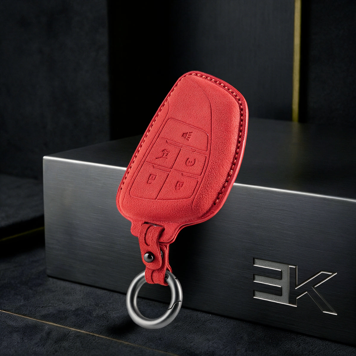 GMC · Chevrolet Key Fob Cover — Official Alcántara® | Sierra, Tahoe, Yukon & More (5 Buttons)