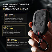Chevrolet & GMC Schlüsselhülle — Offizielle Alcántara® | Silverado, Suburban, Yukon Denali & More (6 Buttons)